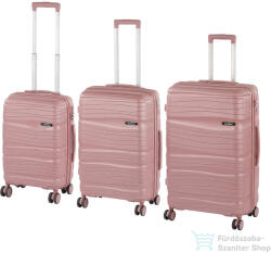 Leziter TraveLux Voyager XI gurulós bőrönd szett mályvarózsaszín LTRVBS-XI-RG (LTRVBS-XI-RG)