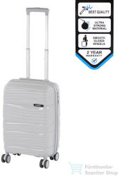 Leziter TraveLux Voyager kabinbőrönd keményfedeles 55x40x20 cm szürke PP200-GR-20 (PP200-GR-20)