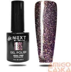  Next By Zellia Gél Lakk 10Ml - Hema / Tpo Free - ZB-113 - Mágia Disco Lila Arany Csillásmos (ZB-113)