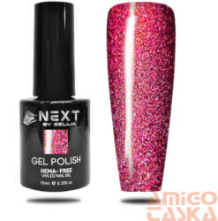  Next By Zellia Gél Lakk 10Ml - Hema / Tpo Free - ZB-096 - Piros Varázs Csillámos (ZB-96)