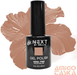  Next By Zellia Gél Lakk 10Ml - Hema / Tpo Free - ZB-034 - Halvány Mogyoró Barna (ZB-34)