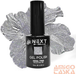 Next By Zellia Gél Lakk 10Ml - Hema / Tpo Free - ZB-058 - Áttetsző Holdfény-Csillámos (ZB-58)