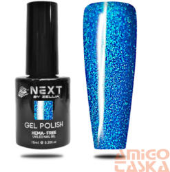  Next By Zellia Gél Lakk 10Ml - Hema / Tpo Free - ZB-127 - Jeges Mélység -Türkiz Csillámmal (ZB-127)