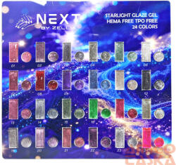  Next By Zellia - Starlight Glaze Gel Szín Paletta (SLG-PLT)