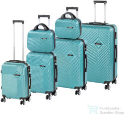 Leziter TraveLux Pro XXXXXIV gurulós bőrönd szett lagúnakék LTRPBS-XXXXXIVLK (LTRPBS-XXXXXIVLK)