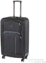 Leziter TraveLux light nagy bőrönd puha 76x50x29 cm fekete 608-BL28 (608-BL28)
