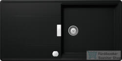 SCHOCK Tia D-100L CRISTADUR® Puro 1000x500 mm gránit kompozit konyhai mosogatótálca, intenzív fekete TIAD100LPUROSA (TIAD100LPUROSA)