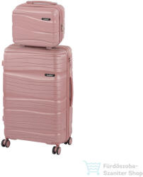 Leziter TraveLux Voyager IV gurulós bőrönd szett mályvarózsaszín LTRVBS-IV-RG (LTRVBS-IV-RG)