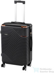 Leziter TraveLux Urban közepes bőrönd keményfedeles 68x45x25 cm fekete 833-BL24 (833-BL24)