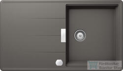 SCHOCK Tia D-100 CRISTADUR® Silverstone 860x500 mm gránit kompozit konyhai mosogatótálca, sötétszürke TIAD100SILVSA (TIAD100SILVSA)