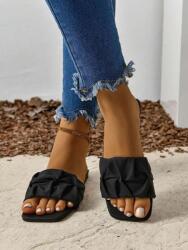 Shein XC15108 Shein Lapos Fekete Flip-flop Papucs (16) 39 (st2405169928847231)