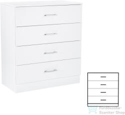 Leziter Miami komód 4 fiókos 80x92 cm fehér-fehér LMK4FFF (LMK4FFF)