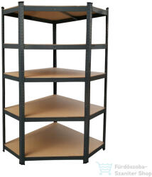 Leziter Nagy teherbírású sarokpolc 180x70x40-40 cm 175 kg fekete LNP1804040B (LNP1804040B)
