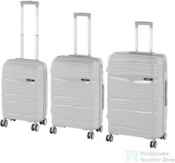 Leziter TraveLux Voyager XI gurulós bőrönd szett szürke LTRVBS-XI-GR (LTRVBS-XI-GR)