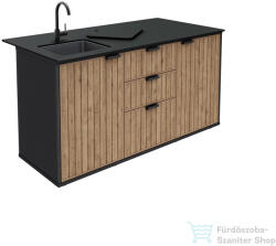 Keter Deco compact kültéri konyha mosogatóval csapteleppel grafit 263933 (263933)