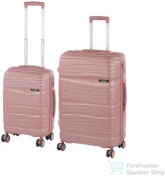Leziter TraveLux Voyager VI gurulós bőrönd szett mályvarózsaszín LTRVBS-VI-RG (LTRVBS-VI-RG)