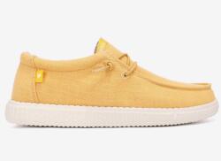 Walk in Pitas Wallabi WP150 Linen Mostaza félcipő 38-as, sárga, bebújós (Wallabi WP150 Linen Mostaza)