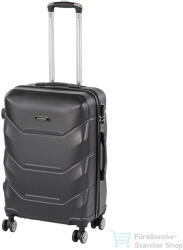 Leziter TraveLux Max közepes bőrönd keményfedeles 68x45x25 cm fekete 8019-BL24 (8019-BL24)