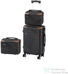 Leziter TraveLux Urban XII gurulós bőrönd szett fekete LTRUBS-XII-BL (LTRUBS-XII-BL)