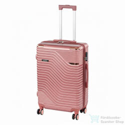 Leziter TraveLux Urban közepes bőrönd keményfedeles 68x45x25 cm lazacrózsaszín 833-LR24 (833-LR24)