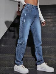Shein LC15108 Shein Egyenes Szárú Magas Derekú Farmer Nadrág (16) L