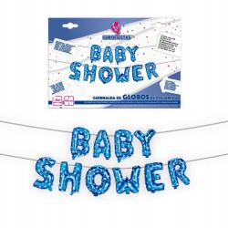  Léggömb Girland Baby Shower Kék XL 6 méter