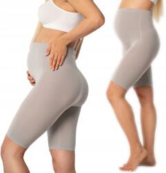  Kismama Leggings Rövid kerékpáros leggings szürke Bella Mama Shorts S/m (LEGGINSY BELLA MAMA SHORTS-Grigio Perla-S/M)