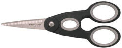 Fiskars Olló, konyhai, 22 cm FISKARS "Functional ReNew", fekete (IF1003034) - fapadospatron