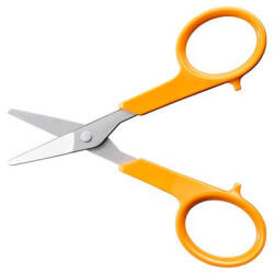 Fiskars Olló, körömvágó, 10 cm, egyenes, FISKARS "Classic", narancssárga (IF1075060) - fapadospatron