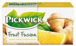 Pickwick Gyümölcstea, 20x2 g, PICKWICK "Fruit Fusion", gyömbér-citrom (KHK1131)