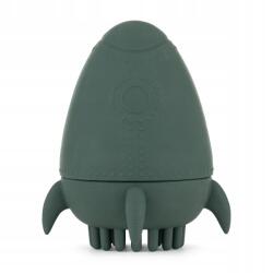  Petite&mars Szilikon fürdőjáték kefével Rocket Misty Green 6h+ (5443t)