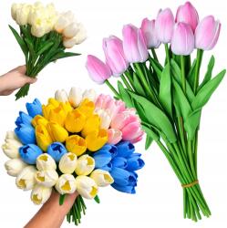  Művirág Csokor Tavaszi Tulipán Habszivacs 12DB 33CM Húsvét Ünnep (6223)
