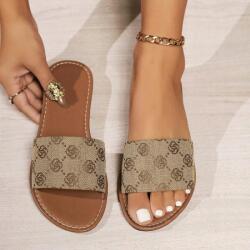 Shein DC21119 Shein Lapos Flip-flop Papucs Alkalmi Mintás (16) 39 (sx2407138834839655)