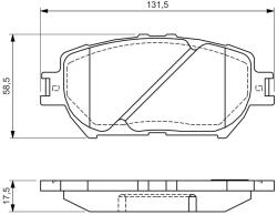 Bosch Fékbetét készlet BOSCH 0 986 494 363 for TOYOTA, LEXUS, KIA (0 986 494 363)