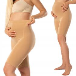  Kismama Leggings Rövid kerékpáros leggings arany Bella Mama Shorts L/XL (LEGGINSY BELLA MAMA SHORTS-Golden Perl-L/XL)