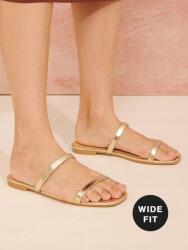 Shein IC06211 Shein Wide Fit Lapos Flip-flop Papucs Arany (16) 36 (sx25050713052307833)