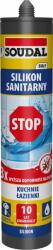 Soudal Saniter Szilikon Penészgátló Konyhába Fürdőszobába Fehér 280ml (Soudal Silikon Sanitarny STOP PLEŚNI 280ml)