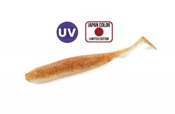 Molix RA Shad 3.5" / #147 - UV Orange/Red Gold Flake gumihal