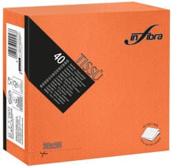 INFIBRA Szalvéta 38x38cm Narancssárga 2 réteg 40 lap/csomag - atadcleankft