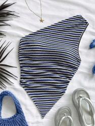 Shein IC91113 Shein Aszimmetrikus Kötött Felső Egyvállas Csíkokkal (16) Xs