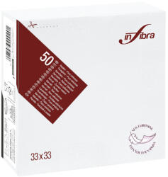 INFIBRA Szalvéta 33x33cm fehér 2 rétegű 50 lap/csomag - atadcleankft