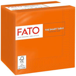 FATO Szalvéta 24x24cm narancssárga 2 rétegű 100 lap/csomag - atadcleankft