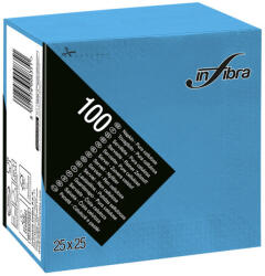 INFIBRA Szalvéta 25x25cm türkiz 2 réteg 100 lap/csomag - atadcleankft