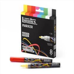 Liquitex Marker - akril dekormarker, 8x2mm készlet - Essential