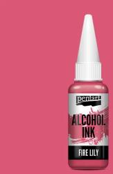 Pentart alkoholos tinta, Media ink, tintafesték, 20 ml - tűzliliom