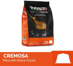 Caffè Toraldo Cremosa Dolce Gusto kompatibilis kapszula (20 db a tasakban; 99 Ft/db) (1050107)