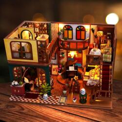  Cuteefun Diy Miniatűr fából készült babaház LED-del (diy)