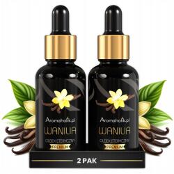 Aromaholik Természetes Vanília illóolaj Diffúzor Kandalló Gyertya 2x 30ml (Olejek z Wanilii Eteryczny do Sauny)