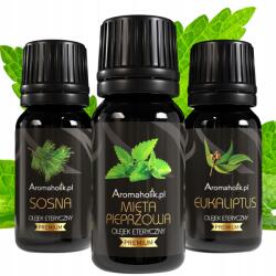 Aromaholik Természetes Vízben oldódó olajok Aromaterápia Diffúzorok (Olejek Sosnowy Miętowy Eukaliptusowy)
