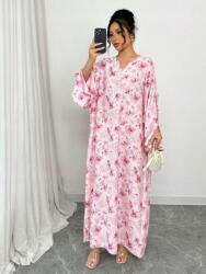 Shein IC03215 Shein Ruha Tunika Maxi Oversize Virágmintás Gyöngy (16) L